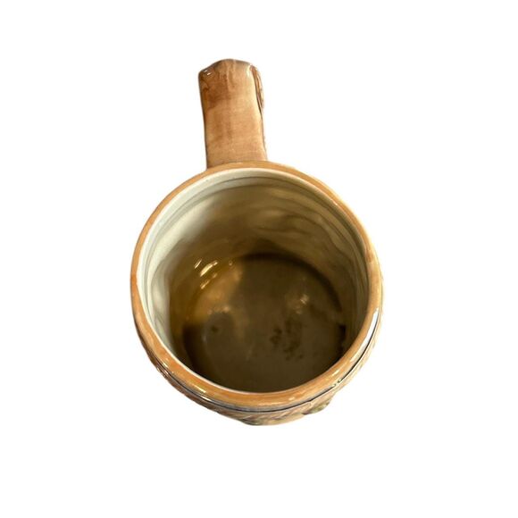 1970s Brown Man and Children Themed Ceramic Handled Beer Stein or Mug - Picture 5 of 6